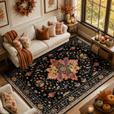 RELEANY front view of 8x10 sunflower rug showcasing full pattern and color benefit
