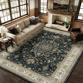 RELEANY front view shows vintage sunflower design and room anchoring benefit