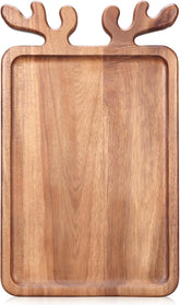 Renawe front view of large Christmas platter showing festive shape and serving surface