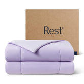 REST front packaging showing boxed comforter and gifting appeal