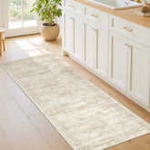 Restydon front view of beige runner shows clean lines and neutral tone for cohesive entryways
