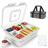 RicheMake front view showing compact insulated snackle box for easy packing
