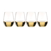 Riedel O stemless front view showing elegant bowl and modern look for versatile serving