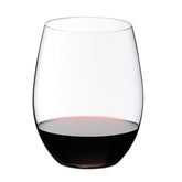 Riedel O wine tumbler set front packaging showing four glasses and branding for gifting benefit