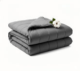 RJOP front view showing full-size blanket and breathable cotton comfort