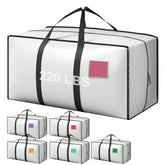 RMOHRO front view showing durable 6-pack moving bags and compact packaging benefit