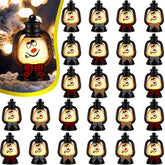 ROCEEI snowman lanterns front view showing set and festive appeal
