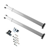 Rod Desyne flat sash rod front view showing clean white profile and set benefit