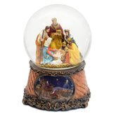 Roman Three Kings front view showing nativity under dome and music feature