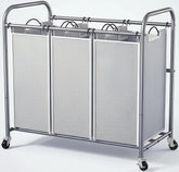 ROMOON front frame and full hamper showing organized sections and convenience