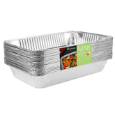 Roponan front view of 20-pack full-size pans showing quantity and dimensions