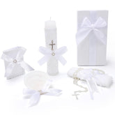 Rotel boxed 5-piece baptism set neatly presented for gifting and convenience