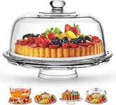 Royalty Art front view cake stand with dome showcasing elegant presentation