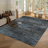 RUGSURE front view showing darkgrey blue vintage pattern and instant style