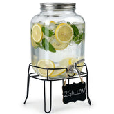 RuileMei front view glass dispenser showing clear jar and neat presentation benefit serving guests