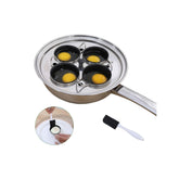 RUNZI poacher front view showing polished stainless body and handle, durable design