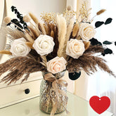 RyddeligHome front view vase centerpiece showing full arrangement and balanced composition
