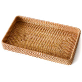 S310 front view of rattan tray showing neat weave and durable profile