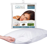 SafeRest front packaging showing pack of two protectors and benefits