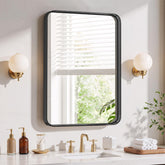 SageNest full front view mirror showing sleek black frame and clear reflection benefit