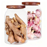 SAIOOL front view of gallon glass jar showing clear storage and organization benefit