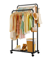 Sakugi front view full rack showing dual rods and mesh shelf for maximizing storage
