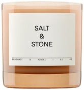 Salt & Stone front glass jar showing label and sleek aesthetic for easy styling