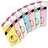 SALUX front pack of seven colored towels showing variety and convenience