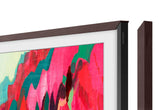 Samsung The Frame 75" Modern Brown front view showing gallery finish and refined look