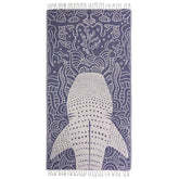 Sand Cloud whale shark towel front view showing full design and size benefit