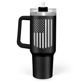 SANDJEST front view showing American flag design and durable finish benefit durability