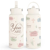 SANDJEST front view showing Christian design and 32oz capacity, perfect gift