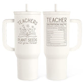 SANDJEST front view of 40oz tumbler showing design and gift-ready appearance