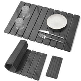 Sangukiro front view showing full stone drying mat protecting counter