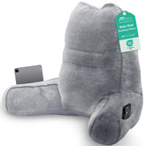 Sasttie front view showing dark grey pillow and stable support