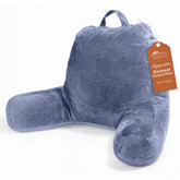 Sasttie front view grey purple showing full backrest support and cozy look