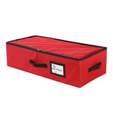 Sattiyrch front view showing slim underbed organizer and capacity benefit