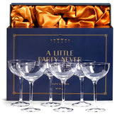 SAY HO UM front packaging gift box protecting six coupe glasses for gifting