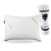 Saybrook pillow front packaging showing brand and clean design for easy selection
