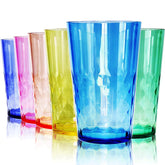 SCANDINOVIA front view of six 19oz colorful tumblers showing value