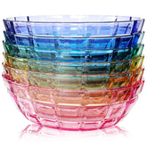SCANDINOVIA front view of six-bowl set showing colors and packaging, durable look