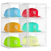 SCAVATA front view showing clear boxes and visible hats for tidy organization
