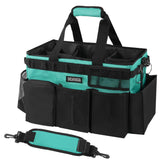 SCAVATA front view showing lake blue caddy and neat organization benefit