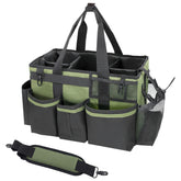 SCAVATA caddy front view showing handle and organized access benefit