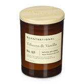Scentsational front view amber jar candle showing elegant apothecary style and décor appeal