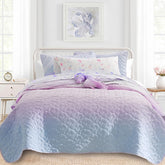SCHNAUZER HOME front view of Bailey king quilt showing full pattern and fit