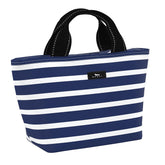 SCOUT Nooner front view in Nantucket Navy showing compact, stylish cooler benefit