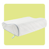 Sealy Dreamlife pillow front angled view showing contour for ergonomic support
