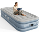 Sebor twin front view showing mattress fully inflated and ready