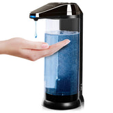 Secura front view dark gunmetal dispenser shows modern finish and easy access